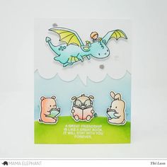 a card with some animals on it