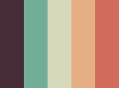 an image of the color palette in shades of brown, pink and green with different colors