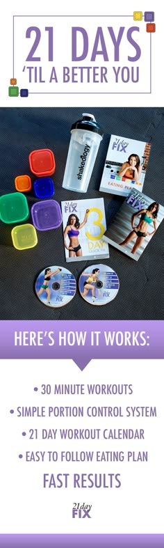 Want to look and feel your best in 21 days? With 21 Day Fix®, our healthy eating tips, plus short 30-minute workouts are everything you need to get on track! 21 Day Workout, Simple Eating, Workout Man, Eating Plan, Eating Tips, Work Outs