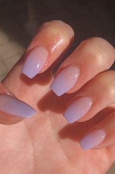 Light Purple Nails, Purple Ombre Nails, Lilac Nails, Purple Acrylic Nails, Milky Nails, Purple Nail Designs, Lavender Nails, Ombre Acrylic Nails, Purple Nail