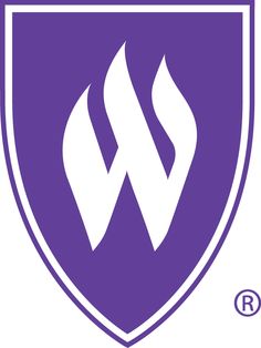 the w logo on a purple shield