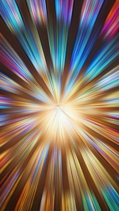 an abstract background with colorful lines and colors in the center, as well as a star burst