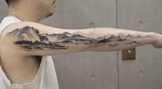 Adventure Tattoo, Rock Tattoo, Cross Tattoo For Men, Landscape Tattoo, Pieces Tattoo, Bicep Tattoo, Japanese Tattoos, Ship Tattoo