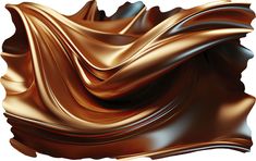 an abstract image of brown flowing fabric