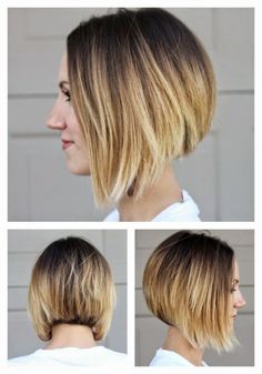 Bob Asymmetrical, Ombre Bob Hair, Kort Bob, Short Ombre, Ombre Bob, Short Ombre Hair, Quick Hair, Medium Bob Hairstyles