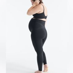 New With Tags Full Length Maternity Leggings From Knix. High Waisted With Maternity Stretchy Panel Black Stretch Nursing-friendly Bottoms, Maternity Bump Friendly Fitted Leggings, Fitted Black Leggings, Bump Friendly, Fitted Black Bump Friendly Leggings, Seamless Fitted Maternity Bottoms, Fitted Seamless Maternity Bottoms, Maternity Wear Bump Friendly Black Bottoms, Black Bump Friendly Maternity Bottoms, Stretch Black Bottoms For Maternity Wear