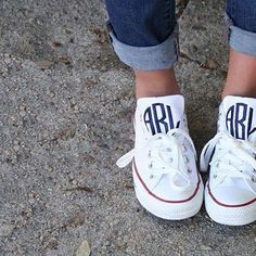 Monogram Converse, Monogram Ideas, Converse Sneakers, Work Ideas, Crazy Shoes, Shoe Obsession, Converse Chuck, Shoe Game, Look Chic