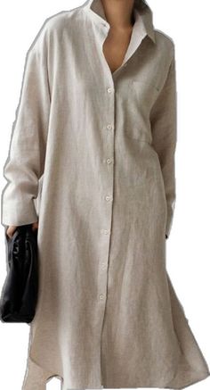 Maxi Long Dress, Dress Winter, Button Long Sleeve, Dress Linen, Winter Dress, Shirt Dress Casual, Dress Shirts For Women, Dress Maxi, Linen Dresses