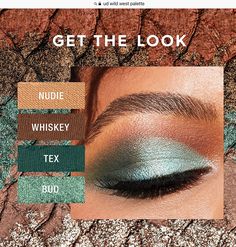 Makeup Looks For Blue Eyes Red Hair, Western Eyeshadow Looks, Wild West Palette Looks, Urban Decay Wild West Looks, Urban Decay Wild West Palette Looks, Naked Wild West Palette Looks