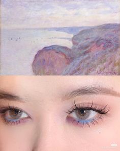 Eyes Inspiration, Watercolor Makeup, Makeup Purple, Purple Makeup, One Year Ago, Blue Makeup