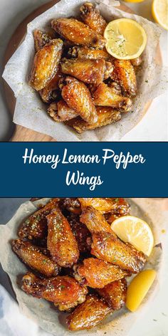 These lemon pepper wings with honey are crispy, tangy, and lightly sweetened, making them the perfect appetizer or main course for wing lovers. They’re baked to perfection and then tossed in a lemon pepper and honey glaze that’s both zesty and delicious. Perfect for game day, parties, or a fun family meal! Baked Honey Lemon Pepper Wings, Lemon Chicken Wings, Honey Lemon Pepper Wings, Frozen Chicken Wings, Lemon Pepper Wings, Crispy Wings, Lemon Pepper Seasoning, Honey Sauce