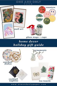 holiday gift guide for the one and only paper collector - includes handmade cards, christmas ornaments, etc