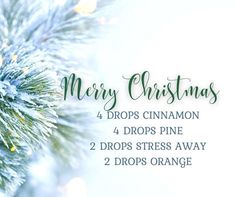 Essential Oil Christmas Blend, Aromatherapy Recipes