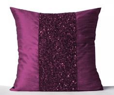 a purple pillow with sequins on it and the words regular price $ 64 40