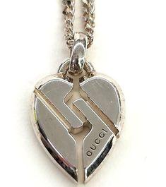 GUCCI Knot Heart Sterling Silver 925 Pendant Necklace 17"  | eBay Fashion Jewelry Necklaces, Fashion Watches, Silver 925, Jewelry Necklace Pendant, Knot, Jewelry Watches, Fashion Jewelry, Wedding Dresses, Im Not Perfect