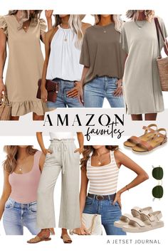 Explore the latest collection of double strap sandals and other affordable fashion essentials available on Amazon. These stylish finds are perfect for summer and vacation fashion, offering chic options for women's outfit ideas. Casual Dinner Outfits, Wardrobe Plan, Amazon Online Shopping, Casual Date Night Outfit