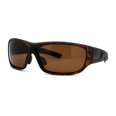 Men's rectangular no glare polarized lens plastic biker style sport sunglasses. (pc5407pol) Size: 5 9/16"(142mm) x 1 3/4"(45mm).  Color: Brown.  Gender: male.  Age Group: adult. Rectangular Polarized Sunglasses For Outdoor, Rectangular Polarized Outdoor Sunglasses, Rectangular Polarized Sunglasses For Outdoor Activities, Brown Rectangular Sunglasses For Outdoor, Brown Polycarbonate Sunglasses For Outdoor, Brown Sports Sunglasses With Uv Protection, Brown Polarized Shield Sunglasses For Outdoor, Outdoor Brown Shield Sunglasses With Polarized Lenses, Brown Polycarbonate Shield Sunglasses For Outdoor