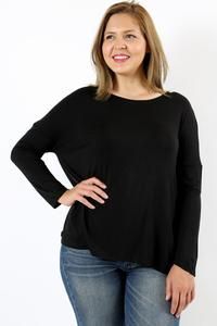 Best Plus Size Women's Tunic Tops Trendy New Styles | MomMe And More – MomMe and More Gift Cards Christmas, Christmas Leggings, Plus Size Black, Family Photo Outfits, Black Tunic, Black Long Sleeve Top