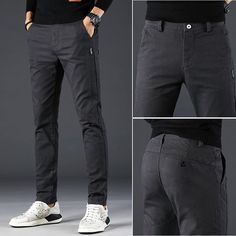 Cotton Pants Mens, Mens Pant, Slim Pants Men, Casual Pants Men, Fashion Trousers, Mens Business Casual Outfits, Pants Collection, Men Fashion Casual Shirts