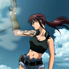 Revy Black Lagoon Pfp, Revy Black Lagoon, Black Lagoon Anime, Japan Culture, Wallpaper Animes, Black Lagoon