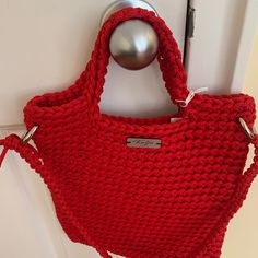 Purchased This Great Hand Made Crochet Bag In A Wonderful Little Shop While Touring Croatia. The Bag Measures 12” X 10 1/2. It Is New With The Original Tags Attached. Trendy Red Crochet Bag, Rectangular Red Crochet Bag For Daily Use, Red Crochet Tote Bag For Daily Use, Red Crochet Vacation Bag, Red Crochet Bag For Vacation, Rectangular Red Crochet Bag For Everyday Use, Red Crochet Tote Bag For Everyday, Red Crochet Rectangular Shoulder Bag, Casual Red Rectangular Crochet Bag