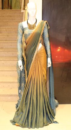 Sequence Fabric, Drape Sarees, Saree Ideas, Lehenga Saree Design, Sari Design, New Saree, New Saree Designs, Fashionable Saree Blouse Designs