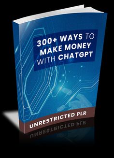 the book cover for 30 ways to make money with chatgt