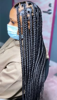 Hi thanks for stopping by 😊.In this video I will be showing you two easy/ simple ways to do Knotless braids on your hair. Or simply Individual Knotless brai... Hairstyles For Black Women Cornrows, Black Women Cornrows, Large Knotless Braids, Large Knotless, Women Cornrows