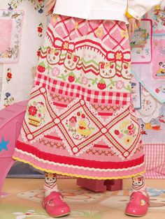 Pink Japanese Fashion, Kitschy Clothes, Knitted Skirt, Funky Outfits, Kawaii Fashion Outfits, Alt Fashion, Really Cute Outfits, Kawaii Clothes, Harajuku Fashion