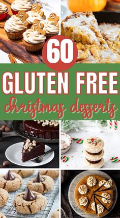 christmas dessert collage Holiday Desserts Christmas, Gluten Free Gingerbread