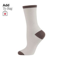 in stock Classic Fitted Beige Socks, Classic White Socks For Fall, White Classic Socks For Fall, Women Crew Socks, Fine Yarn, Crew Socks, Timeless Fashion, Cashmere, Pick Up