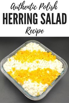 this authentic polish herring salad recipe is so good and easy to make