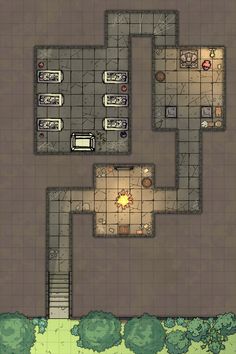 the floor plan for this game shows what is in the room and how to use it