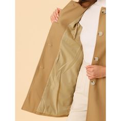 A classic trench coat makes for the perfect layering piece. Single-breasted design and a soft silhouette update this trench into a must-have. Featuring a notched collar and long sleeves, it is easy to wear. A chic cut for a simple and sophisticated coat makes an outfit and saves a little bit of flare for the soft fabric. A single-breasted placket streamlines the silhouette of a classic overcoat, finished here with notch lapels and patched pockets. This elegant classic coat is cut in a warming fa Lightweight Trench Coat, Cozy Texture, Long Overcoat, Winter Outwear, Classic Coat, Long Winter Coats, Classic Trench Coat, Double Breasted Trench Coat, Classic Coats