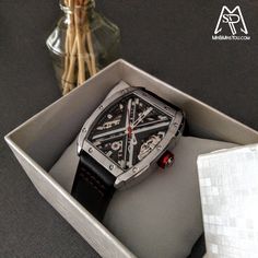 Luxury Automatic Watch As Gift, Automatic Watches With Rectangular Dial For Business, Automatic Chronograph Watch With Rectangular Dial For Business, Rectangular Automatic Watch As Gift, Formal Automatic Chronograph Watch With Rectangular Dial, Modern Automatic Watch As Gift, Modern Automatic Watch Accessories For Gifts, Elegant Automatic Chronograph Watch For Gift, Stainless Steel Chronograph Watch With Rectangular Dial