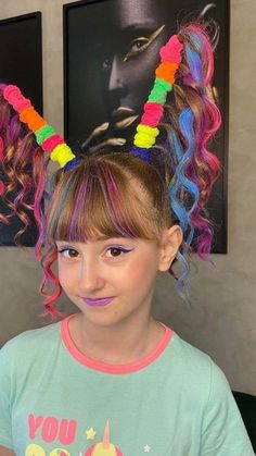 Crazy Hair Ideas For Girls Easy, School Crazy Hair Day Ideas, Crazy Hair Day For Kids, Crazy Hair For School, Kids Crazy Hair Day Ideas, Crazy Hairstyles For Kids, Cute Crazy Hair Day Ideas, Silly Hair Day, Easy Crazy Hair Day Ideas Kids