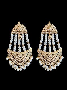 Jhoomar earrings 92.5 silver - gold plated made using fresh water pearls gwt-34.68 GMs Jhoomar Earrings, Silver Jewelry Earrings, Fresh Water Pearls, Silver Jewelry Pendant, Fresh Water Pearl, Water Pearls, Earrings In Gold, Jewelry Design Necklace, Gold Plated Silver