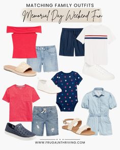 The unofficial start of summer means it’s time to break out the best of your warm-weather wardrobe! We’re talking all the shorts, sandals, and dresses you can get your hands on. Obviously a red, white, and blue theme is great if you’re going for coordinating family outfits, and these digs from Old Navy won’t ask you to sacrifice on style or comfort!

Follow my shop @kristyleo on the @shop.LTK app to shop this post and get my exclusive app-only content!

#liketkit #LTKStyleTip #LTKFamily
@shop.ltk
https://liketk.it/4FNSM Coordinating Family Outfits, Red White And Blue Theme, Blue Theme, Weekend Fun, Break Out, Ribbed Top, Matching Family Outfits, And Dresses, Family Outfits