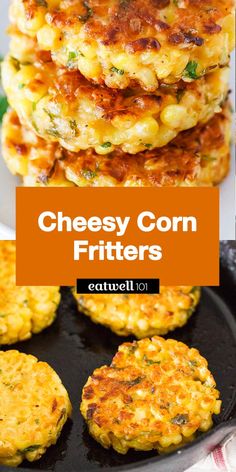 cheesy corn fritters are an easy and delicious appetizer