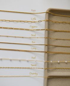 Gold Filled Belly Chain Gold Waist Chain Cuban Link Chain Body Jewelry Waterproof Non Tarnish Chains Daily Wear Jewelry Gifts ★HOW TO ORDER★ 1️⃣ Please pick the chain type from the first drop down list. 2️⃣Please pick the length from the second drop down list. 🟨 Chains are made of 18K gold filled over Stainless Steel. It will not change color and can be worn in water. Our jewelry is made to last, anti-tarnish, higher durability than a regular gold-plated material, perfect for everyday wear. 🟨W Cheap Adjustable Necklaces For Bridesmaid Gift, Luxury Engraved Chain Necklace For Formal Occasions, 18k Gold Plated Jewelry, Types Of Chains Jewelry, Gold Chain Anklet Gift, Gold Chain Anklets As Gift, Gold Tarnish Resistant Anklets For Gifts, Gold Anklets With Delicate Chain For Gift, Gold Anklets With Delicate Chain As Gift