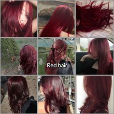 Kpop Red Hair, Hair Inspiration Long, Bella Hair, Hair Streaks, Dyed Hair Inspiration