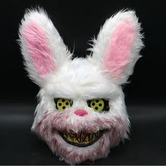 Rabbit Halloween, Haunted House Halloween Party, Rabbit Mask, Mascaras Halloween, Bear Mask, Bunny Mask, Horror Masks, Scary Mask, Head Mask