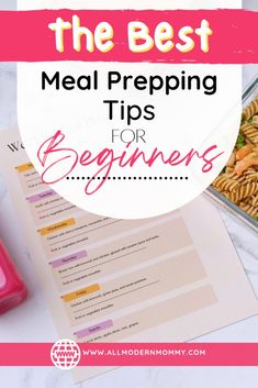 the best meal prep tips for beginners