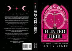 the book cover for the hundred her by holly reneee is shown in pink and black