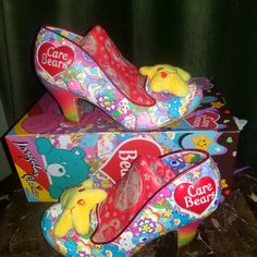 Reposhing This Item They Have Never Been Worn Only Tried On. Love Them But I Never Reach For Them. I’m Willing To Sell Or Trade For Other Irregular Choice Care Bear Items. Questions? Leave A Comment Below! Clown Oc, Irregular Choice Heels, Wishing Star, Irregular Choice Shoes, Irregular Choice, Ultra Modern, Care Bear, Care Bears, Clothes Ideas