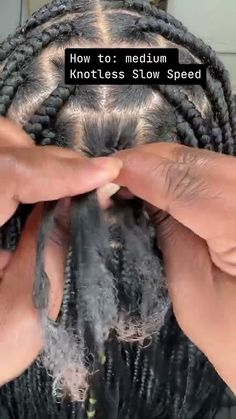 Medium knotless braids tutorial for beginners ❤️ #shorts #knotless braids tless How To Braids For Beginners, Knotless Box Braids Medium Mid Back, Medium Knotless Braids Tutorial, Small Vs Medium Knotless Braids, Knotless Tutorial On Self, Knotless Box Braids Medium Tutorial, Knotless Braids Tutorials Videos, How To Tie Knotless Braids, How To Braid Knotless Braids