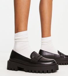 Shoes by Rule London Exclusive to ASOS Slip-on style Penny front Round toe Chunky sole Order Now, Jewelry Shop, Penny, Baskets, Latest Trends, Asos, Topshop, Loafers, Slip On