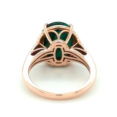 There are few things as lovely as the bands of malachite, and this malachite ring takes that beauty above and beyond! A 7.85ct sugarloaf malachite is set in a 14k rose gold ring and accented with 0.14ct of diamonds. Malachite has been known and used in Egypt for over 3,000 years and used by the Greeks and Romans as a pigment, jewelry, ornaments, and as eyeshadow. This beautiful stone brings enlightened leadership, creativity, confidence, protection, and healing of the heart. Elegant Malachite Gemstone Ring, Elegant Green Malachite Rings, Jewelry Ornaments, Malachite Ring, The Greeks, Malachite Rings, 14k Rose Gold Ring, Above And Beyond, Rose Gold Ring