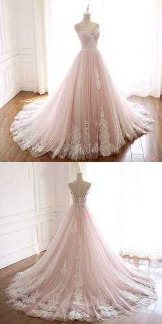 Prom Dress With Train, Dress With Train, Princess Prom Dresses, Cute Prom Dresses, Disney Dresses, Pink Prom Dresses, Tulle Prom Dress, Formal Dresses Prom, Long Prom Dress