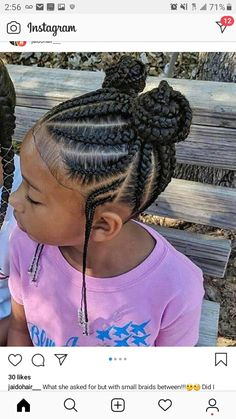 Childrens braids black girl beads Cabello Afro Natural, Blonde Balayage Highlights, Lil Girl Hairstyles, Kid Braid Styles, Braided Styles, Natural Hairstyles For Kids, Girls Natural Hairstyles, Kids' Braids